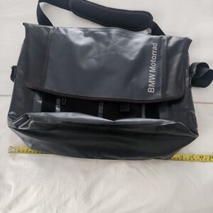 BMW Motorrad Gray and Black Messenger Bag